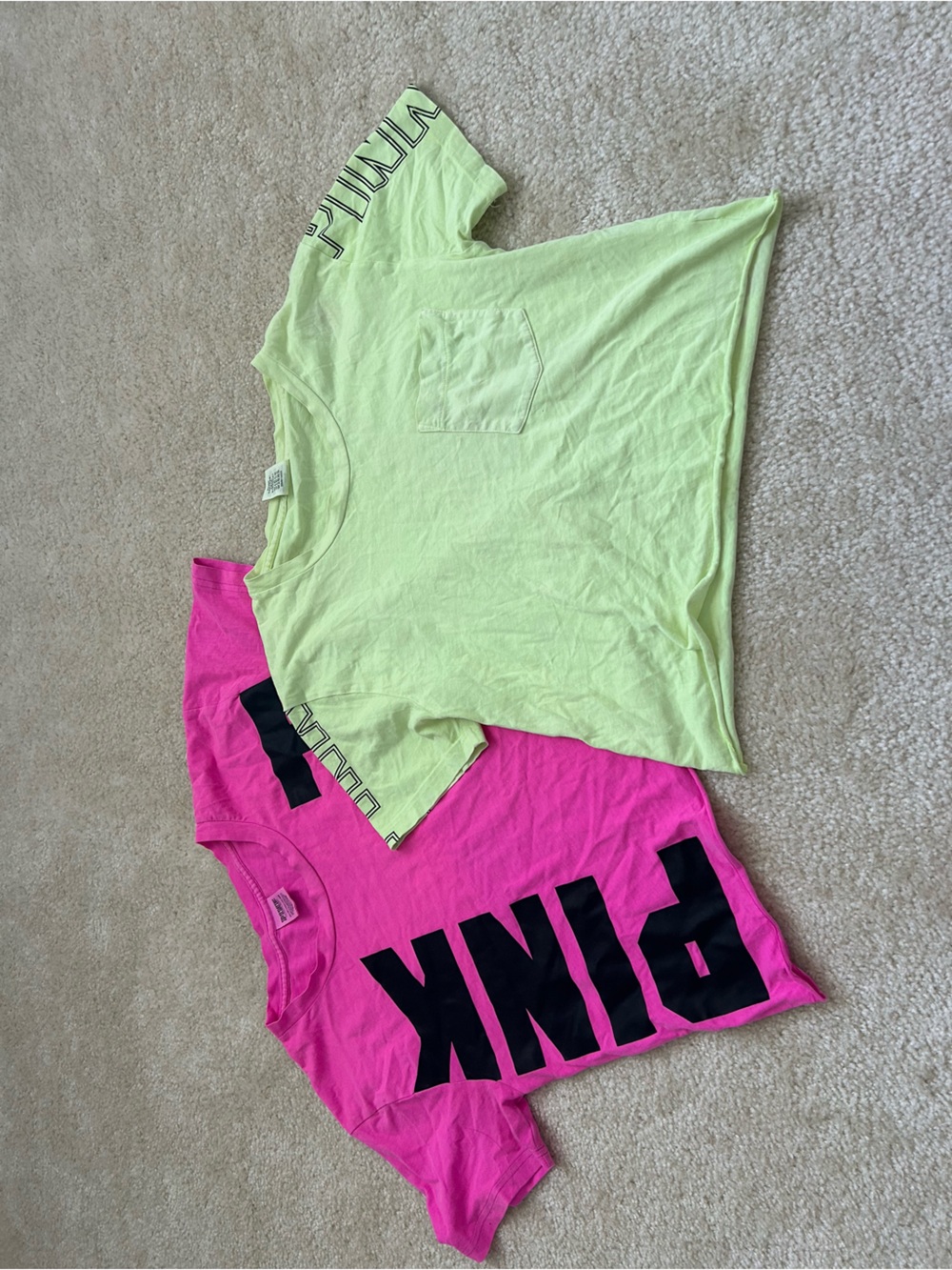 PINK crop top bundle 100% cotton